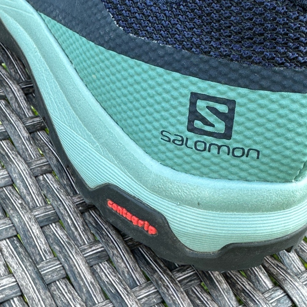 Salomon Blue and Green Sneakers with Contagrip Traction - Picture 6 of 7